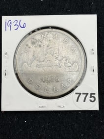 1926 Canadian Silver Dollar Coin