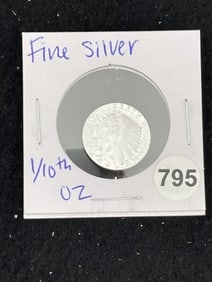 1/10th Fine Silver Coin