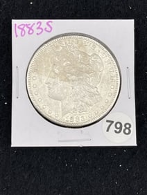 1883 S Morgan Silver Dollar Coin