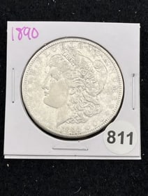 1890 Morgan Silver Dollar Coin