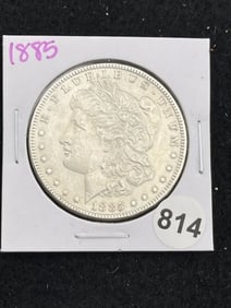 1885 Morgan Silver Dollar Coin