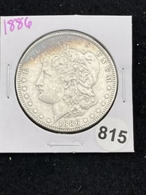 1886 Morgan Silver Dollar Coin