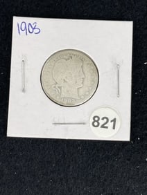 1903 Barber Quarter Coin