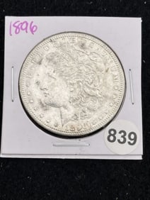 1896 Morgan Silver Dollar Coin