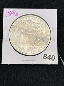 1896 Morgan Silver Dollar Coin