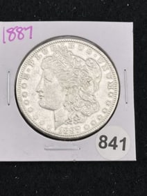 1887 Morgan Silver Dollar Coin