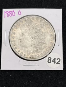 1880 O Morgan Silver Dollar Coin