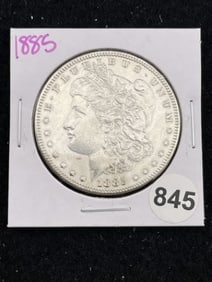 1885 Morgan Silver Dollar Coin
