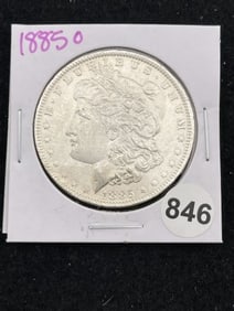 1885 O Morgan Silver Dollar Coin