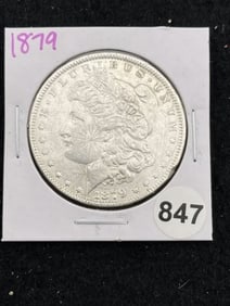1879 Morgan Silver Dollar Coin
