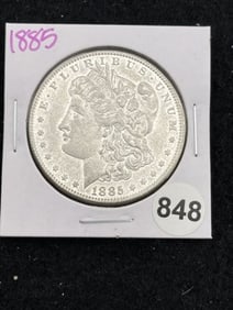1885 Morgan Silver Dollar Coin
