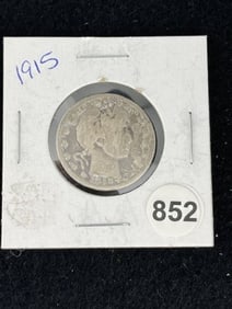 1915 Barber Quarter Coin