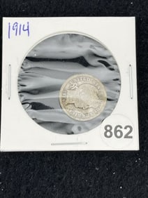 1914 Mercury Dime Coin