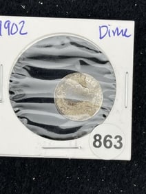1902 Mercury Dime Coin
