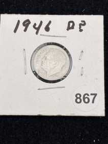 1946 Roosevelt Dime Coin
