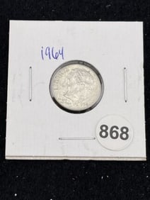 1964 Roosevelt Dime Coin