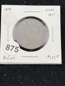1853 Large Cent Coin