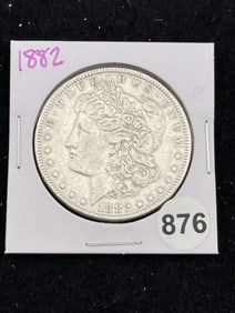 1882 Morgan Silver Dollar Coin