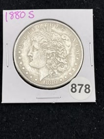 1880 S Morgan Silver Dollar Coin