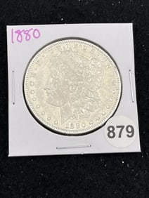 1880 Morgan Silver Dollar Coin