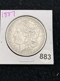 1887 Morgan Silver Dollar Coin