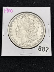 1900 Morgan Silver Dollar Coin