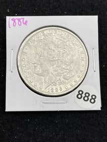 1886 Morgan Silver Dollar Coin