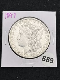 1897 Morgan Silver Dollar Coin
