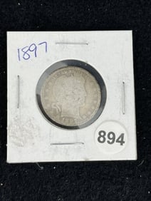 1897 Barber Quarter Coin