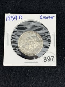 1959 D Washington Quarter Coin