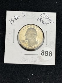 1986 S Washington Quarter Coin