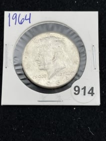 1964 Kennedy Half Dollar Silver Coin