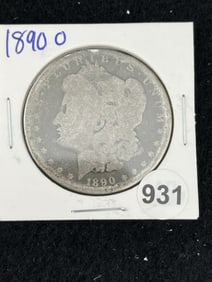 1890 O Morgan Silver Dollar Coin