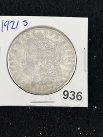 1921 S Morgan Silver Dollar Coin