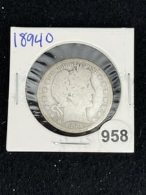1894 O Barber Half Dollar Silver Coin