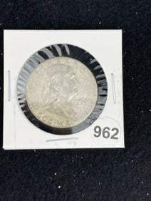 1961 Franklin Half Dollar Silver Coin