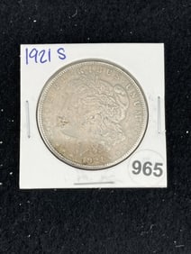 1921 S Morgan Silver Dollar Coin