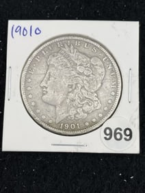 1901 O Morgan Silver Dollar Coin