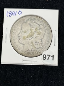 1891 O Morgan Silver Dollar Coin
