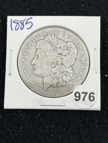 1885 Morgan Silver Dollar Coin