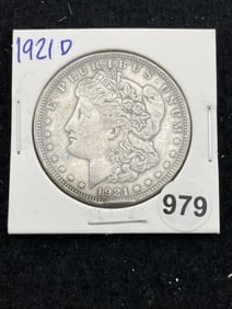 1921 D Morgan Silver Dollar Coin