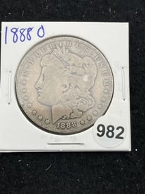 1888 O Morgan Silver Dollar Coin