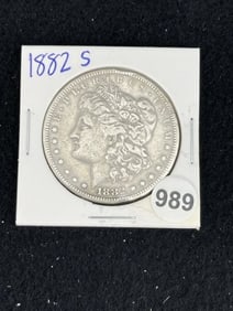 1882 S Morgan Silver Dollar Coin