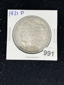 1921 D Morgan Silver Dollar Coin