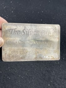 The Silver Card One Troy Ounce .999 Fine Silver