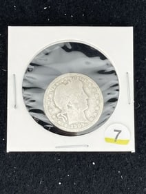 1909 Barber Quarter Coin