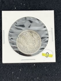 1904 Barber Quarter Coin