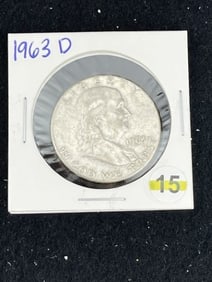 1963 D Franklin Half Dollar Silver Coin