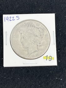 1922 S Peace Silver Dollar Coin