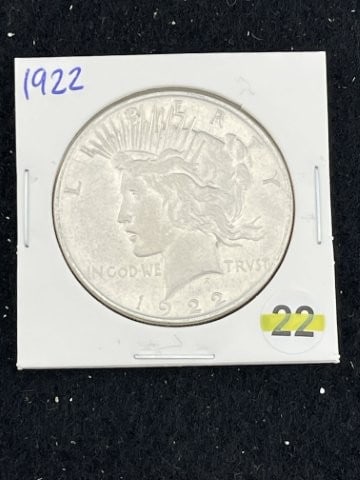 1922 Peace Silver Dollar Coin (1 of 2)